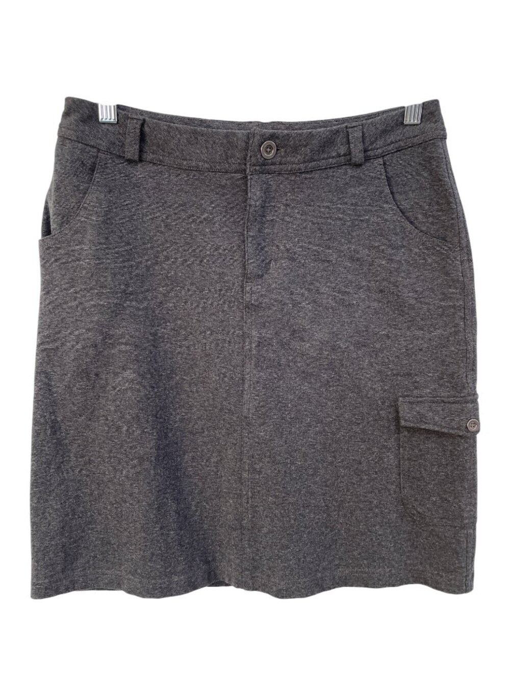 Duluth Trading Co. Cargo Skort Size 6 Gray Cotton Blend Outdoor Golf Athleisure